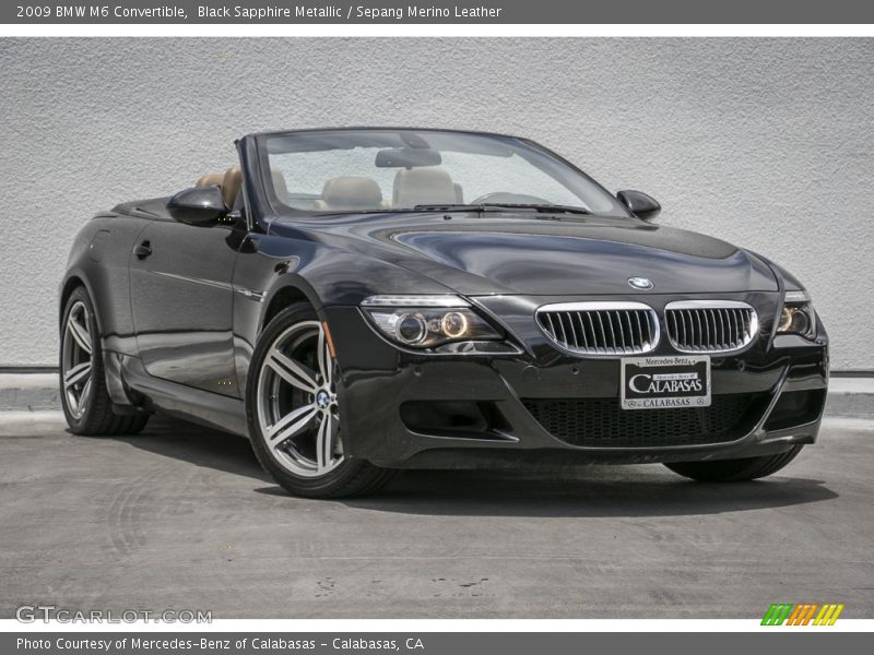 Black Sapphire Metallic / Sepang Merino Leather 2009 BMW M6 Convertible