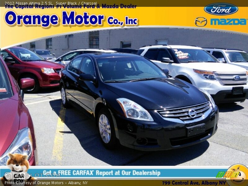 Super Black / Charcoal 2012 Nissan Altima 2.5 SL