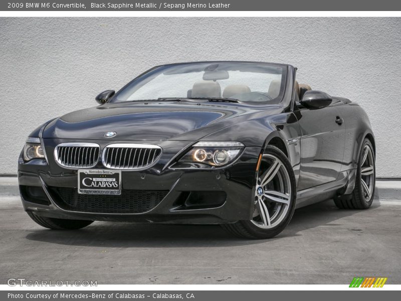 Black Sapphire Metallic / Sepang Merino Leather 2009 BMW M6 Convertible