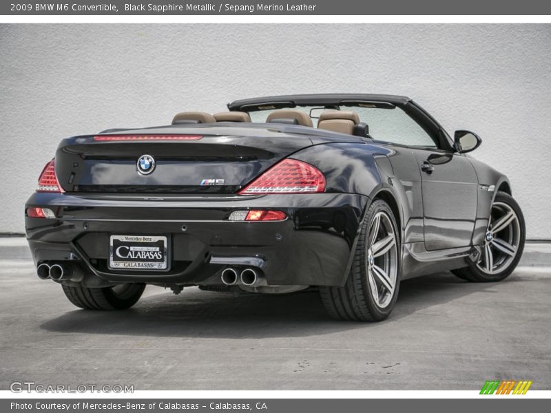 Black Sapphire Metallic / Sepang Merino Leather 2009 BMW M6 Convertible