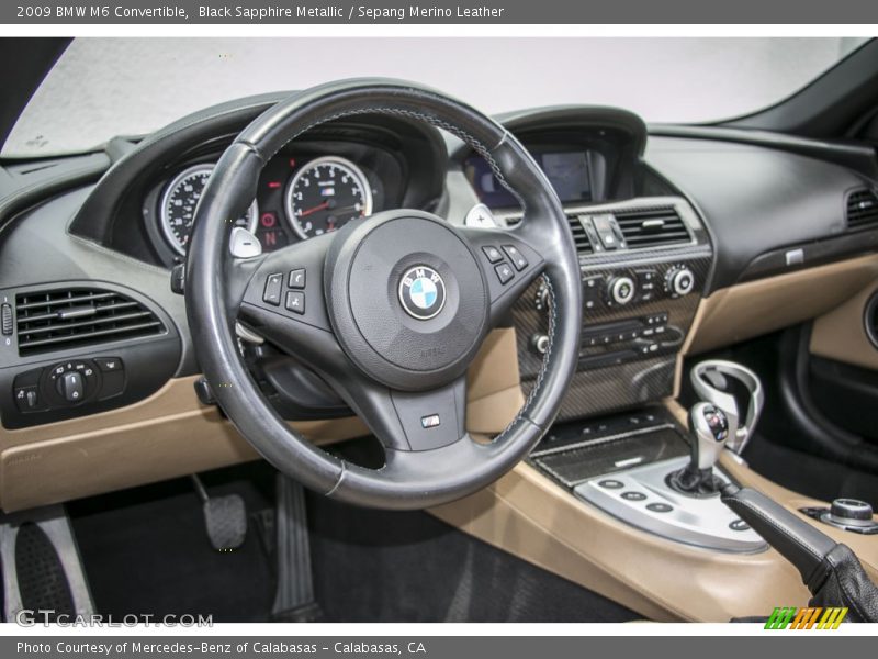 Black Sapphire Metallic / Sepang Merino Leather 2009 BMW M6 Convertible