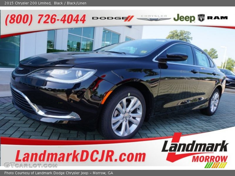 Black / Black/Linen 2015 Chrysler 200 Limited