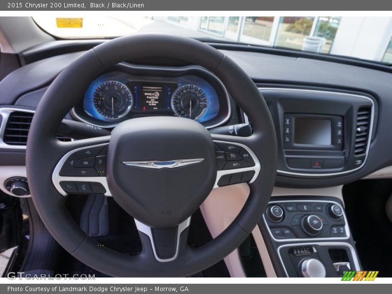 Black / Black/Linen 2015 Chrysler 200 Limited