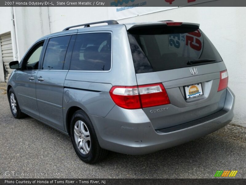 Slate Green Metallic / Gray 2007 Honda Odyssey EX-L