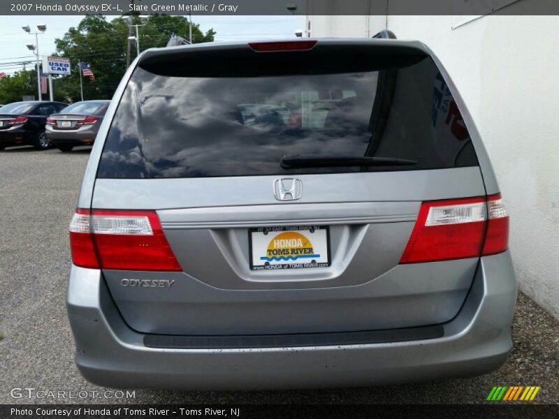 Slate Green Metallic / Gray 2007 Honda Odyssey EX-L
