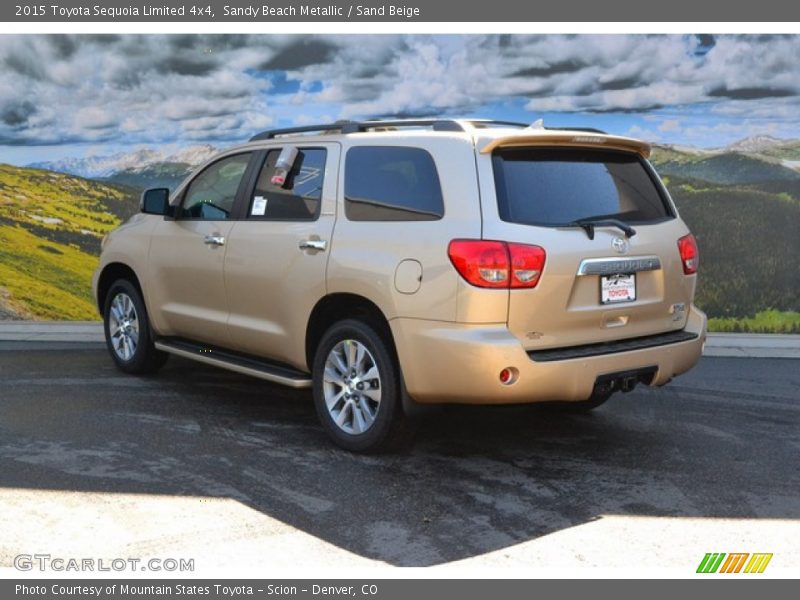 Sandy Beach Metallic / Sand Beige 2015 Toyota Sequoia Limited 4x4