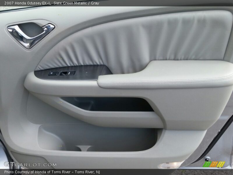 Slate Green Metallic / Gray 2007 Honda Odyssey EX-L