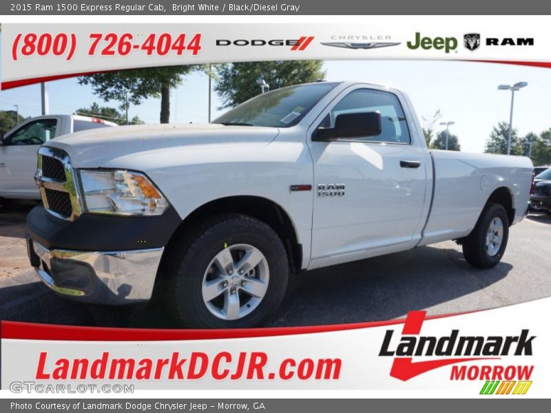 Bright White / Black/Diesel Gray 2015 Ram 1500 Express Regular Cab