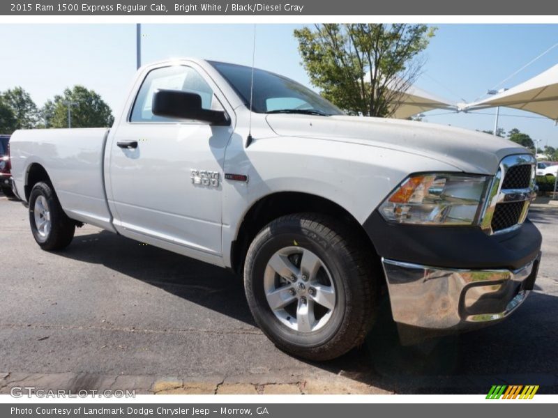 Bright White / Black/Diesel Gray 2015 Ram 1500 Express Regular Cab