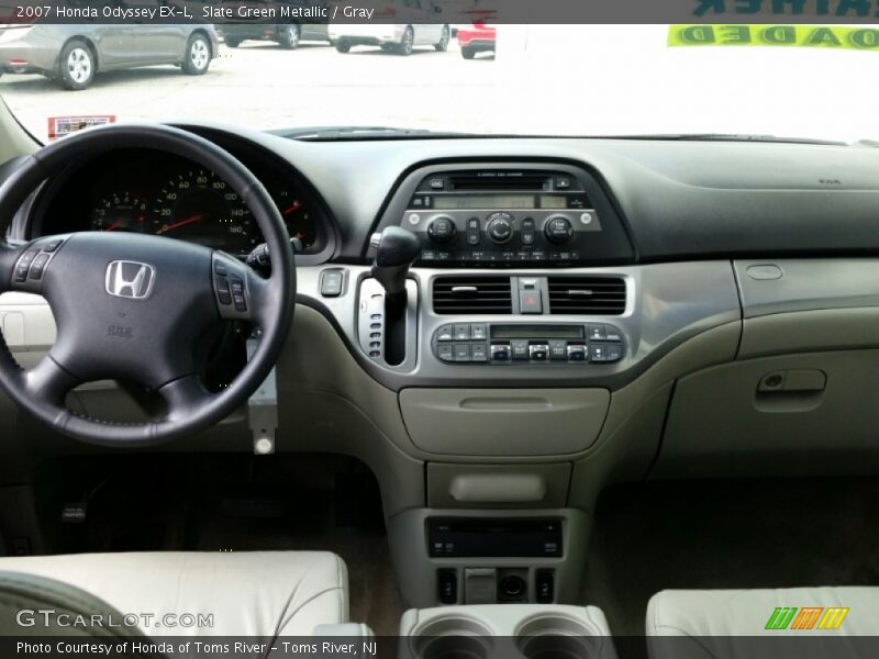 Slate Green Metallic / Gray 2007 Honda Odyssey EX-L