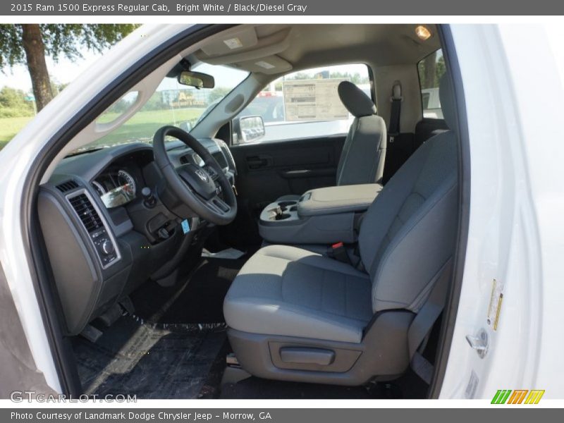 Bright White / Black/Diesel Gray 2015 Ram 1500 Express Regular Cab