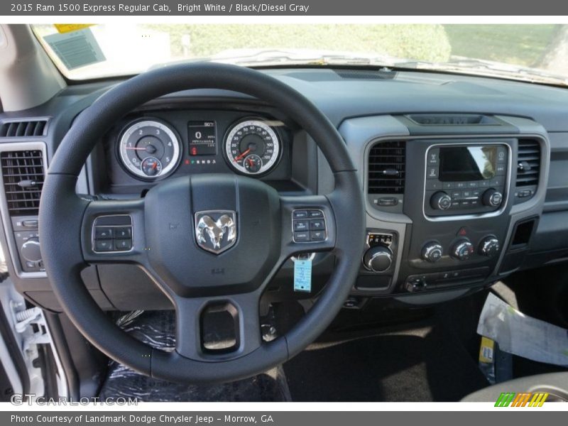 Bright White / Black/Diesel Gray 2015 Ram 1500 Express Regular Cab