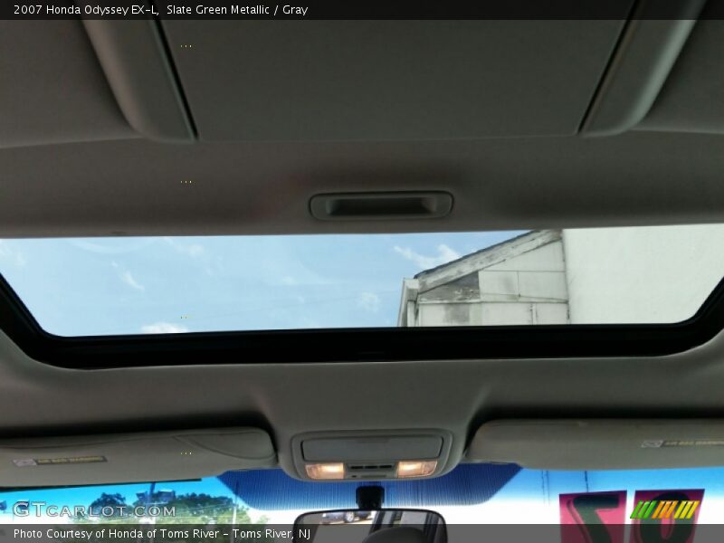 Slate Green Metallic / Gray 2007 Honda Odyssey EX-L
