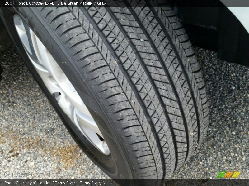 Slate Green Metallic / Gray 2007 Honda Odyssey EX-L