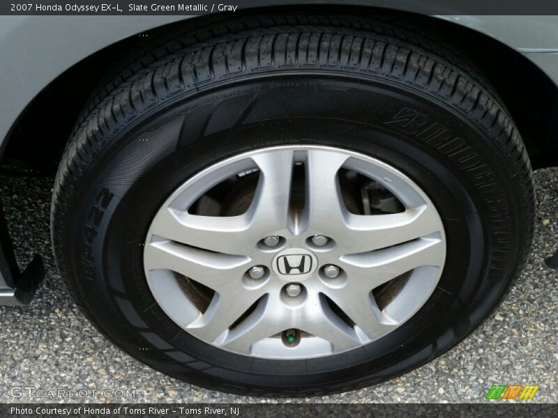 Slate Green Metallic / Gray 2007 Honda Odyssey EX-L