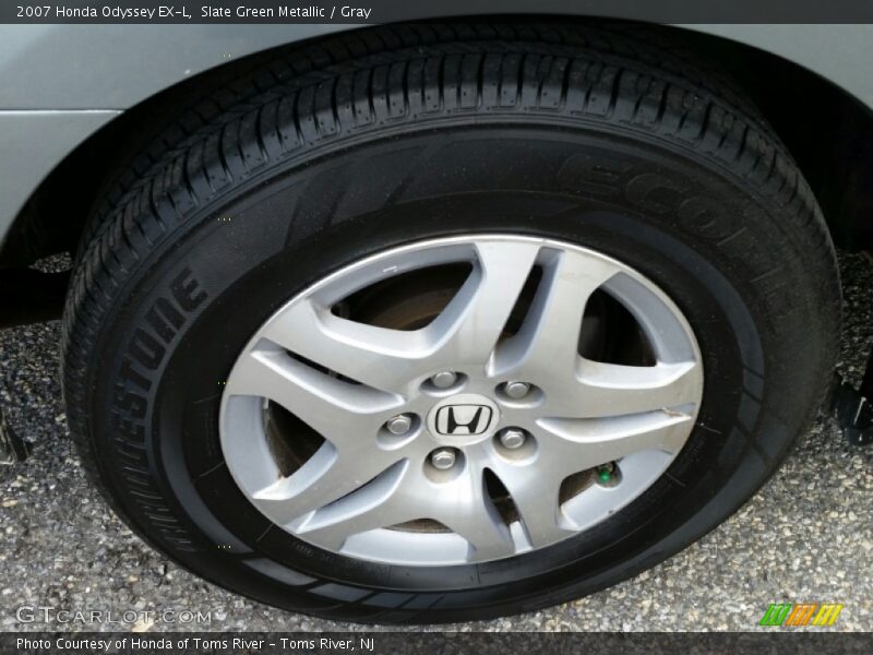 Slate Green Metallic / Gray 2007 Honda Odyssey EX-L