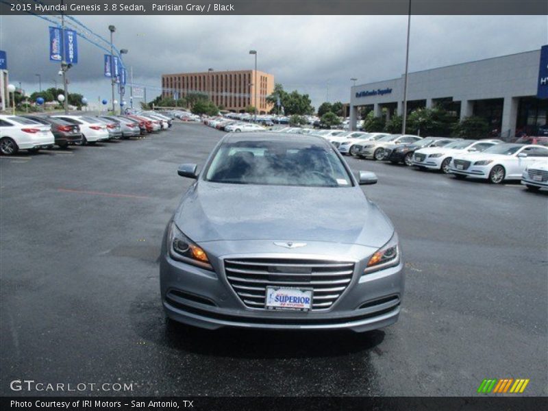 Parisian Gray / Black 2015 Hyundai Genesis 3.8 Sedan