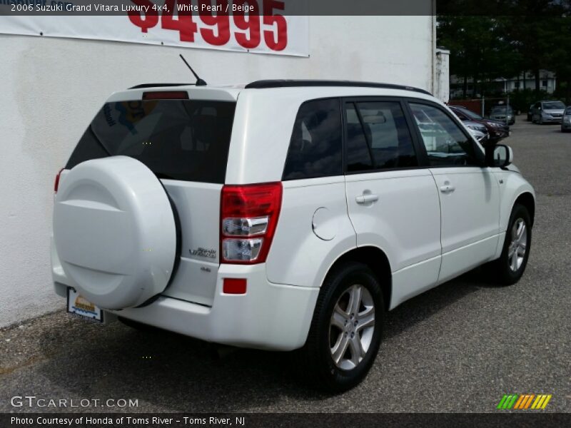 White Pearl / Beige 2006 Suzuki Grand Vitara Luxury 4x4