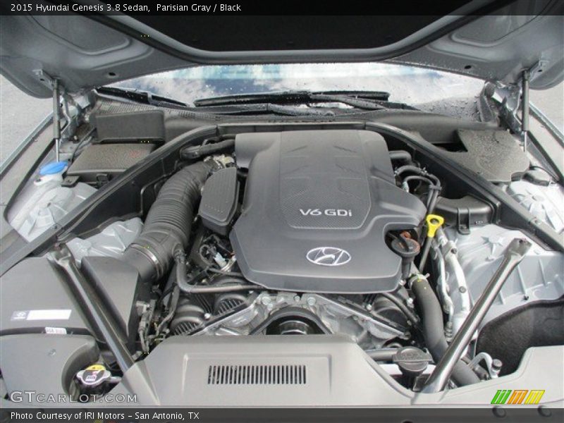 Parisian Gray / Black 2015 Hyundai Genesis 3.8 Sedan
