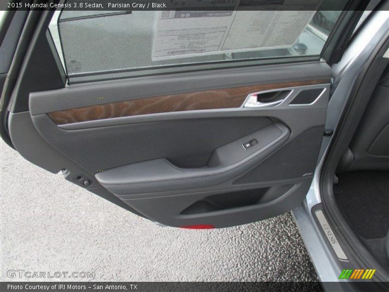 Parisian Gray / Black 2015 Hyundai Genesis 3.8 Sedan