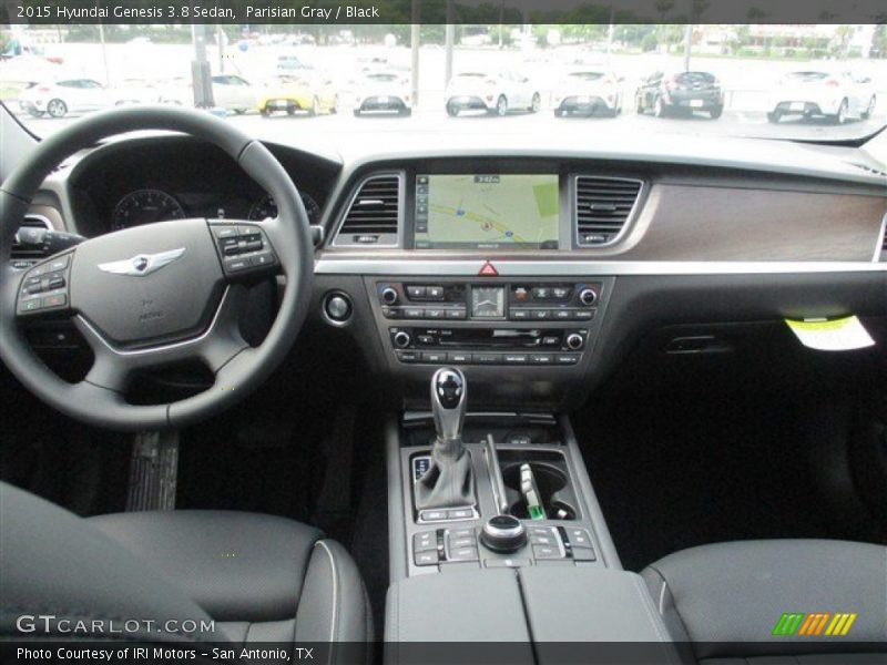 Parisian Gray / Black 2015 Hyundai Genesis 3.8 Sedan