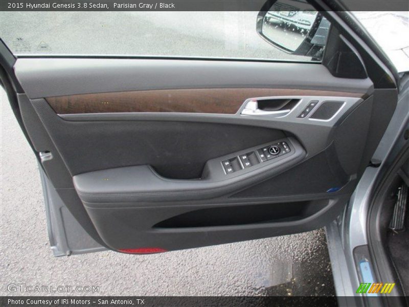Parisian Gray / Black 2015 Hyundai Genesis 3.8 Sedan