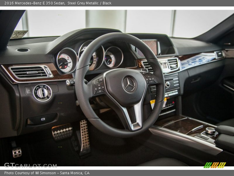 Steel Grey Metallic / Black 2016 Mercedes-Benz E 350 Sedan