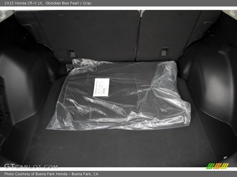Obsidian Blue Pearl / Gray 2015 Honda CR-V LX
