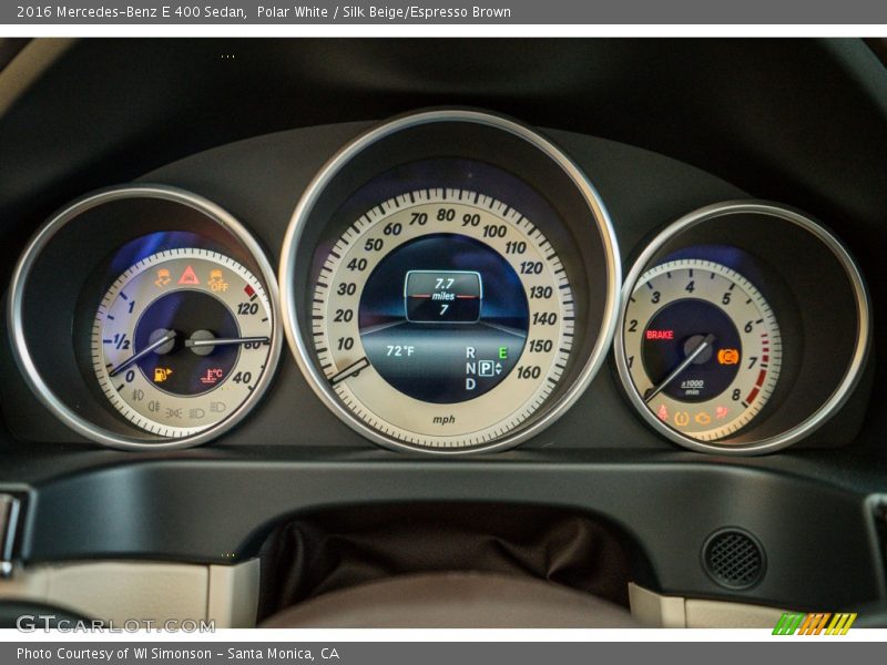  2016 E 400 Sedan 400 Sedan Gauges