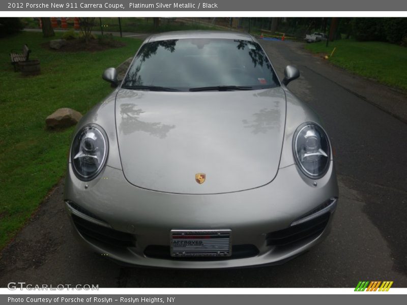 Platinum Silver Metallic / Black 2012 Porsche New 911 Carrera Coupe