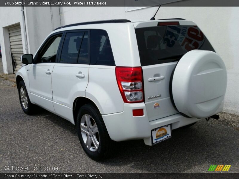 White Pearl / Beige 2006 Suzuki Grand Vitara Luxury 4x4