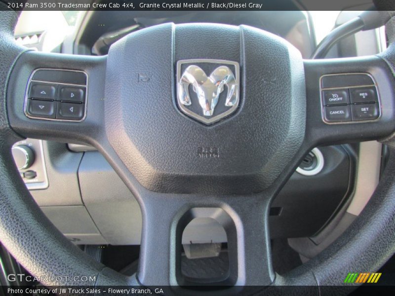 Granite Crystal Metallic / Black/Diesel Gray 2014 Ram 3500 Tradesman Crew Cab 4x4