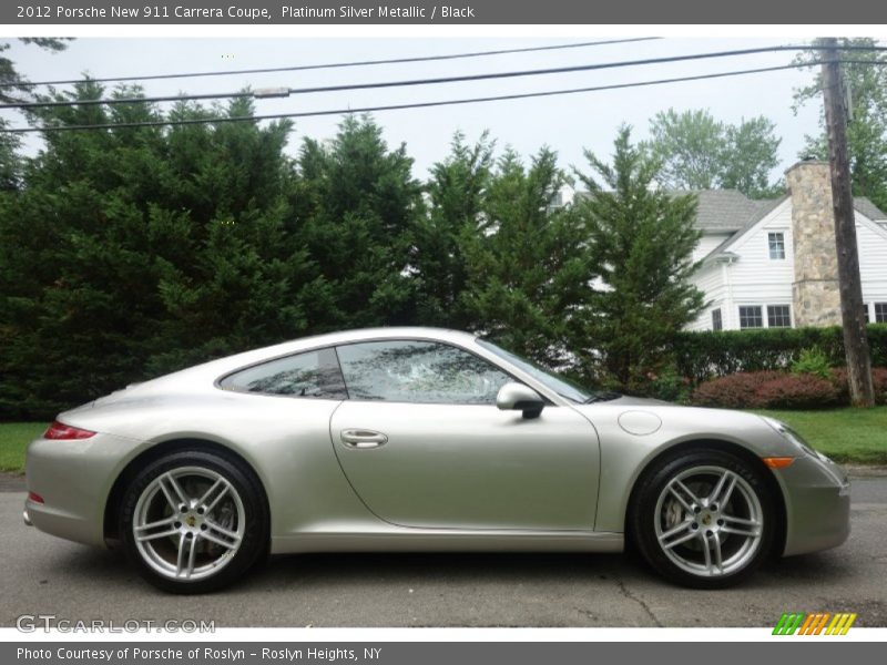  2012 New 911 Carrera Coupe Platinum Silver Metallic