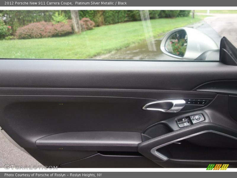 Platinum Silver Metallic / Black 2012 Porsche New 911 Carrera Coupe