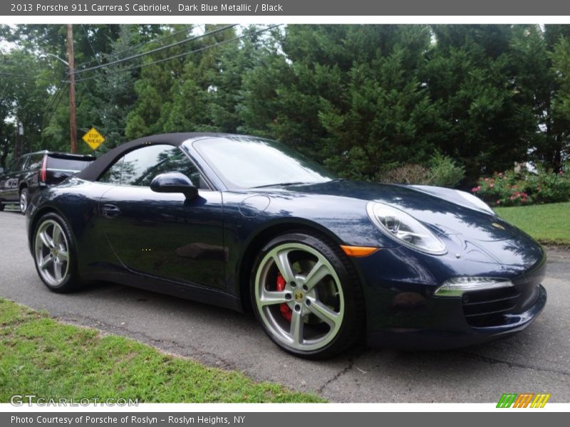 Dark Blue Metallic / Black 2013 Porsche 911 Carrera S Cabriolet