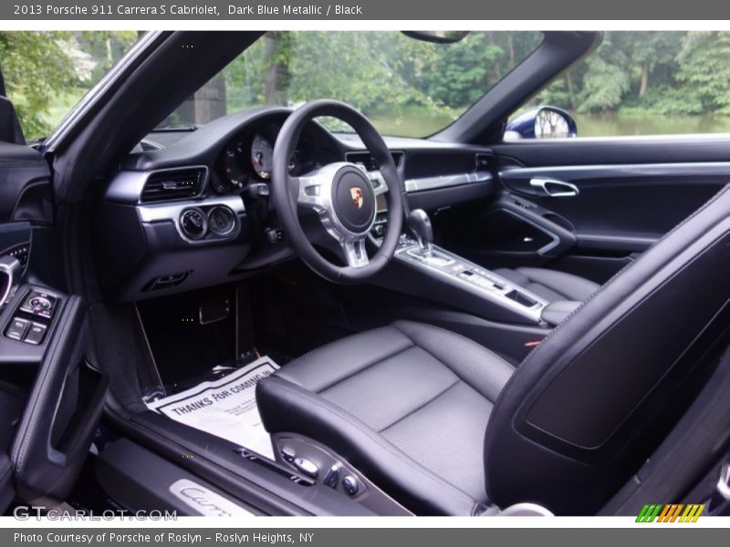 Dark Blue Metallic / Black 2013 Porsche 911 Carrera S Cabriolet