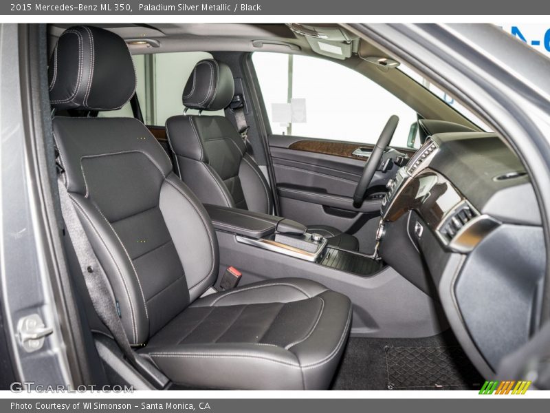 Paladium Silver Metallic / Black 2015 Mercedes-Benz ML 350