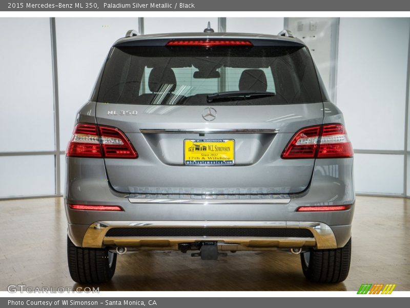Paladium Silver Metallic / Black 2015 Mercedes-Benz ML 350