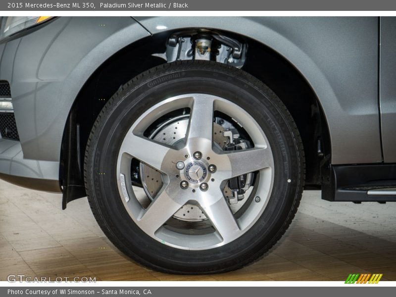 Paladium Silver Metallic / Black 2015 Mercedes-Benz ML 350