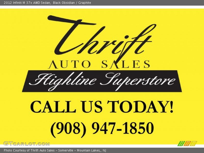 Black Obsidian / Graphite 2012 Infiniti M 37x AWD Sedan