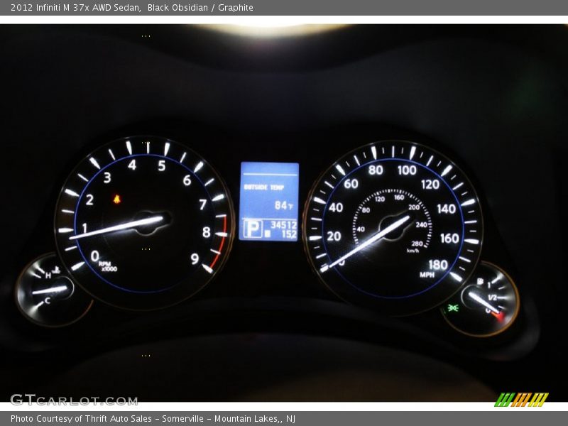 Black Obsidian / Graphite 2012 Infiniti M 37x AWD Sedan