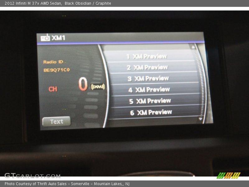Black Obsidian / Graphite 2012 Infiniti M 37x AWD Sedan
