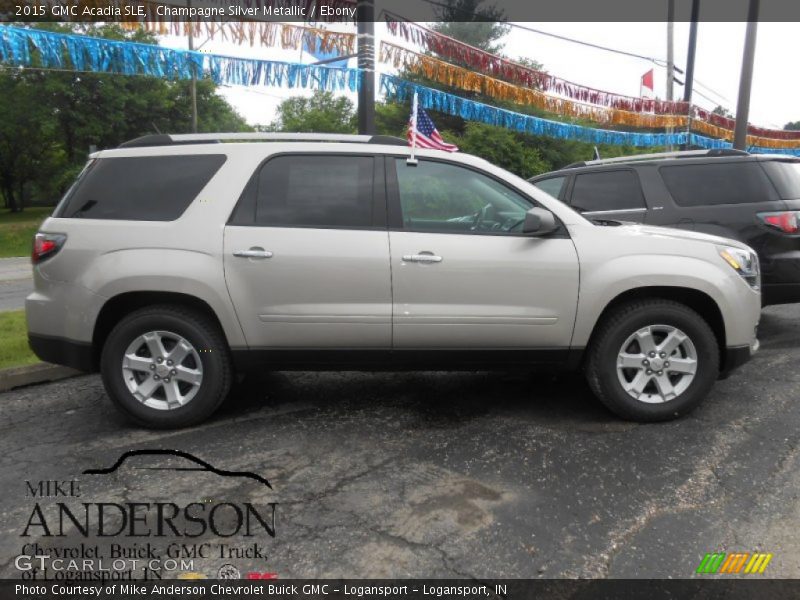 Champagne Silver Metallic / Ebony 2015 GMC Acadia SLE