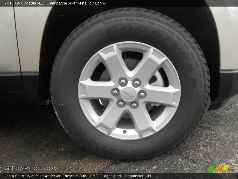 Champagne Silver Metallic / Ebony 2015 GMC Acadia SLE