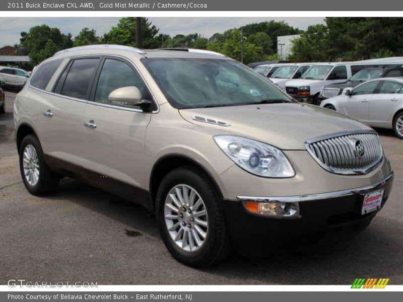 Gold Mist Metallic / Cashmere/Cocoa 2011 Buick Enclave CXL AWD