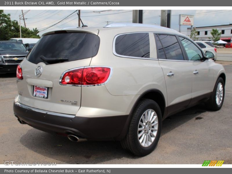 Gold Mist Metallic / Cashmere/Cocoa 2011 Buick Enclave CXL AWD