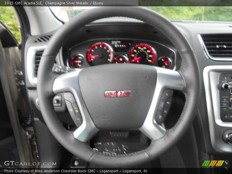 Champagne Silver Metallic / Ebony 2015 GMC Acadia SLE