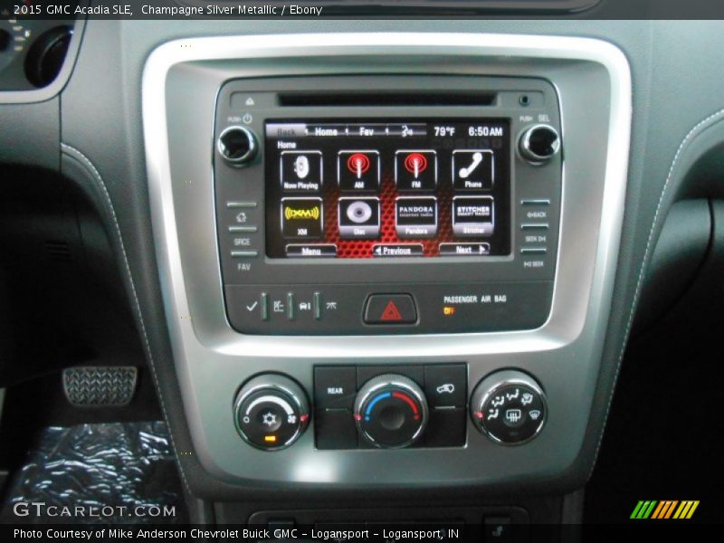 Champagne Silver Metallic / Ebony 2015 GMC Acadia SLE