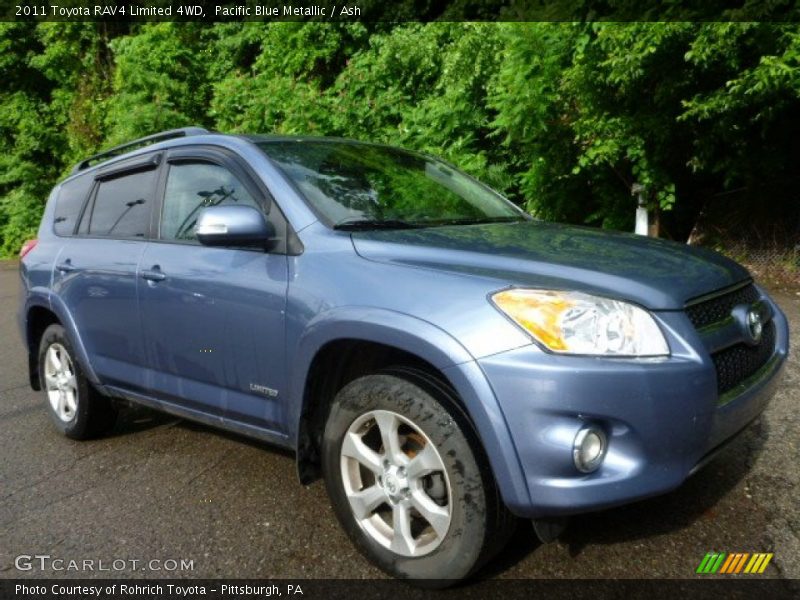 Pacific Blue Metallic / Ash 2011 Toyota RAV4 Limited 4WD