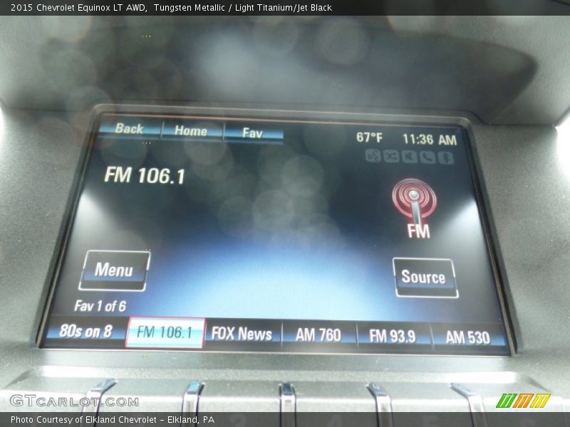 Tungsten Metallic / Light Titanium/Jet Black 2015 Chevrolet Equinox LT AWD